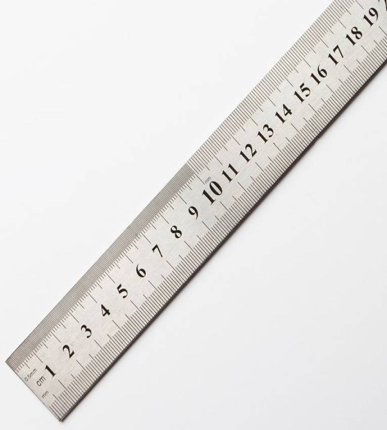 Réglet métallique en acier inoxydable de 100 cm / 1 mètre